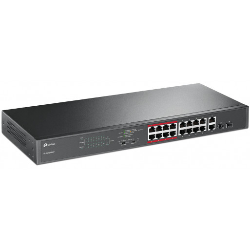 Switch PoE TP-Link TL-SL1218MP 16xFE(16xPoE) 2xGE 2xSFP 802.3af/at 250W